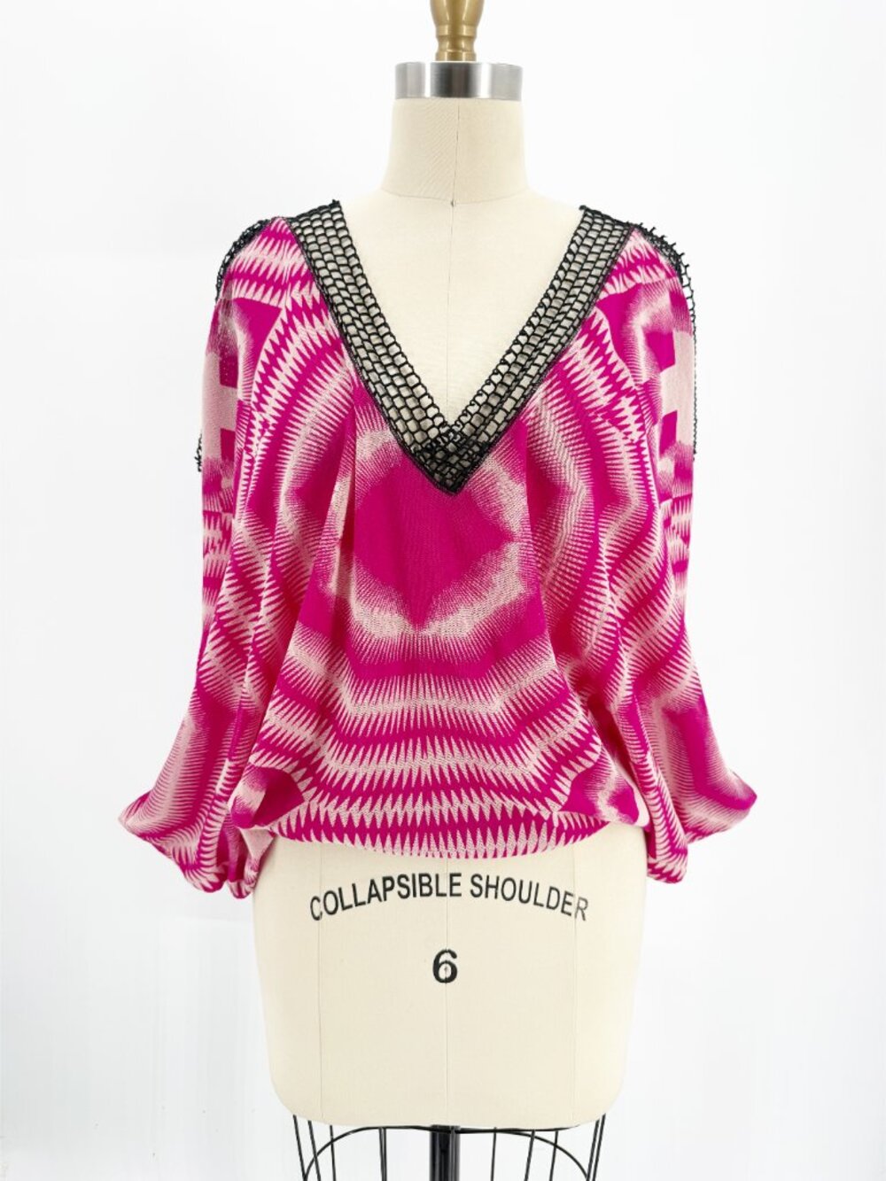 Jean Paul Gaultier Soleil Croche Trim Vaca Top Beach Travel psychedelic - Picture 10 of 10